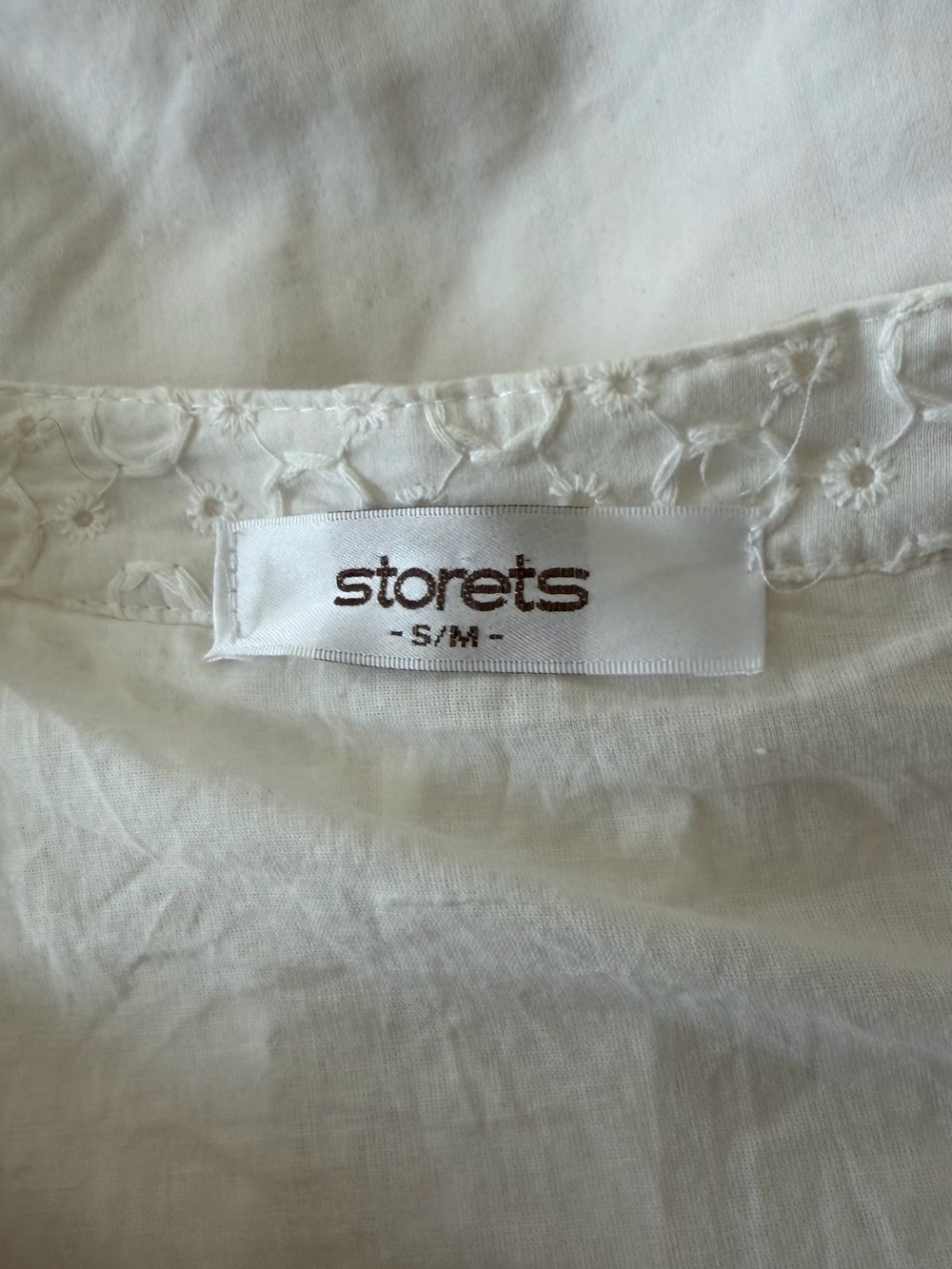 storets White Eyelet Lace Maxi Dress with Tassel Tie - Picture 4 of 4